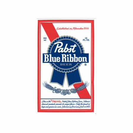 Pabst Blue Ribbon Label Sticker